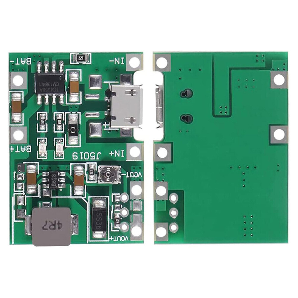 10PK Micro USB 3.7V 18650 Lithium Li-ion Battery Charger Module Boost Step up 5V