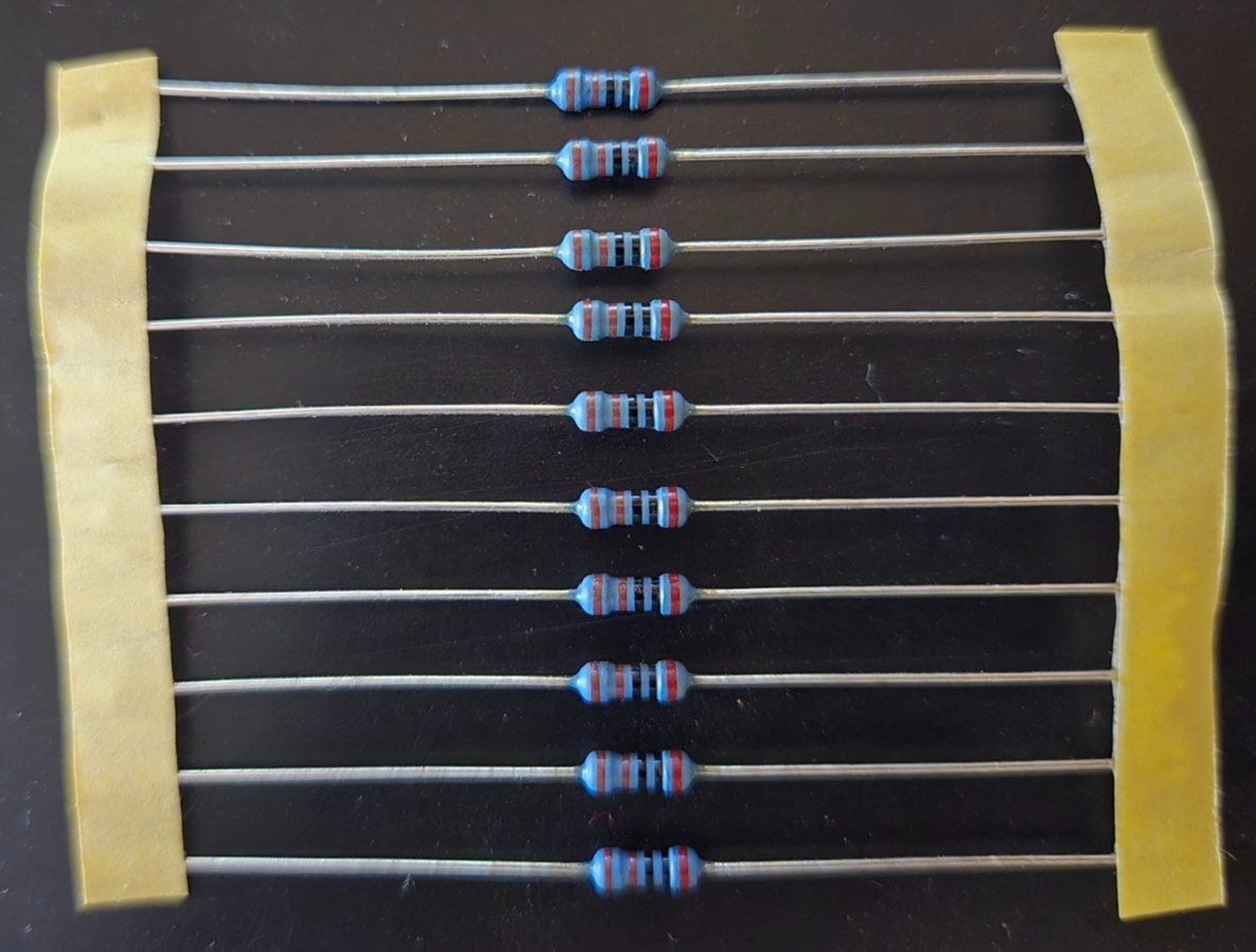 10pcs 2.0k ohm 1/4W 1% Metal Film Precision Axial Resistors ~ NEW ~