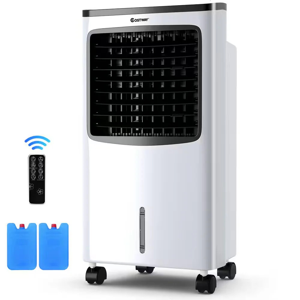 Costway 215 CFM Portable Evaporative Air Cooler 400 sq ft 3-Speed Remote Filter