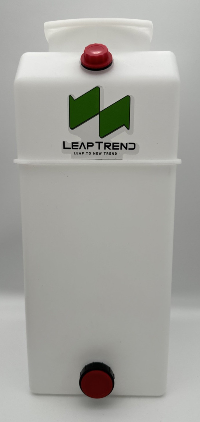 Leaptrend 8 Qt Poly Hydraulic Fluid Reservoir Tank Dump Truck RV Boat Open Box