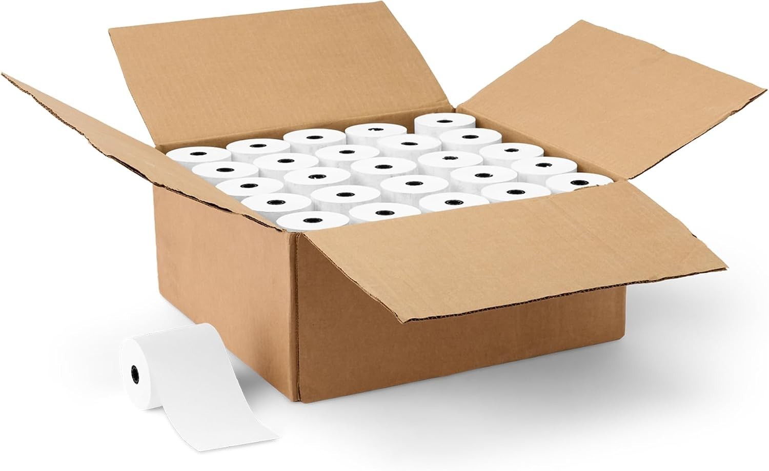 (50 Rolls) 3 1/8 x 230 Thermal Paper Receipt Rolls – Free Shipping