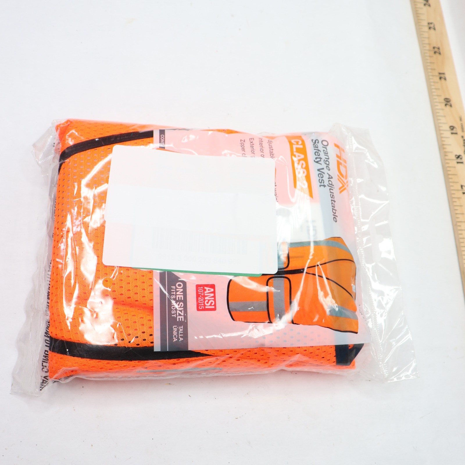 HDX Hi Visibility Orange Class 2 Reflective Adjustable Safety Vest