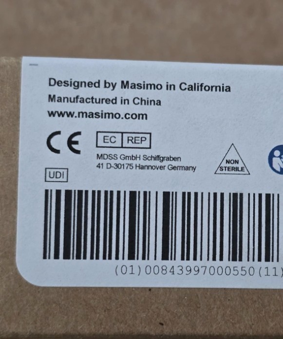 👑⭐ Masimo LNC-10-GE LNCS To GE Patient Cable 10ft/3M New in Box Cable & Papers