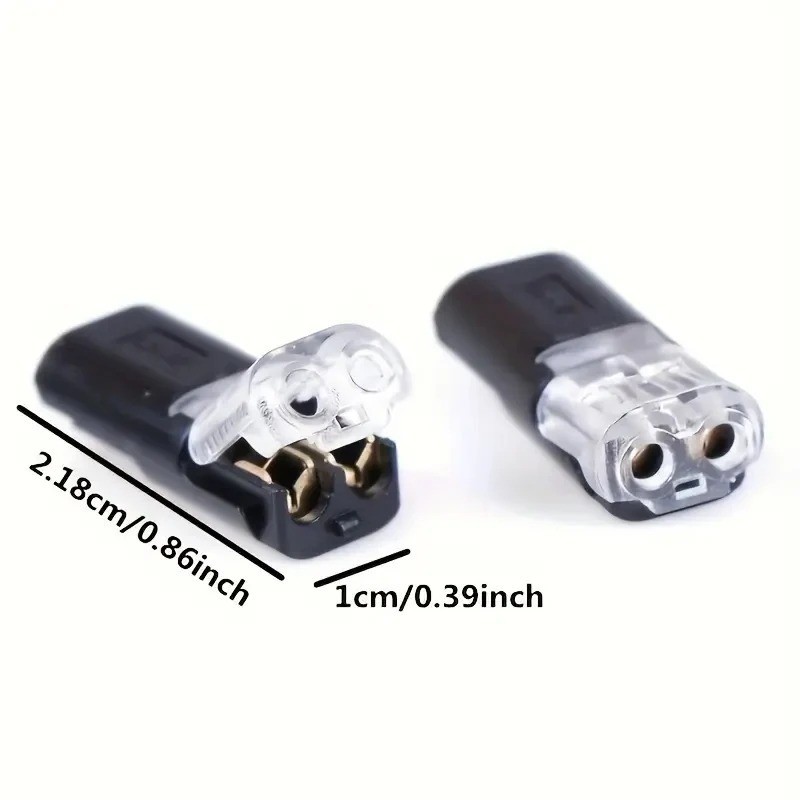 100PCS Plug-In Quick Wire Connectors Reusable Clamp Terminal Blocks for Cables