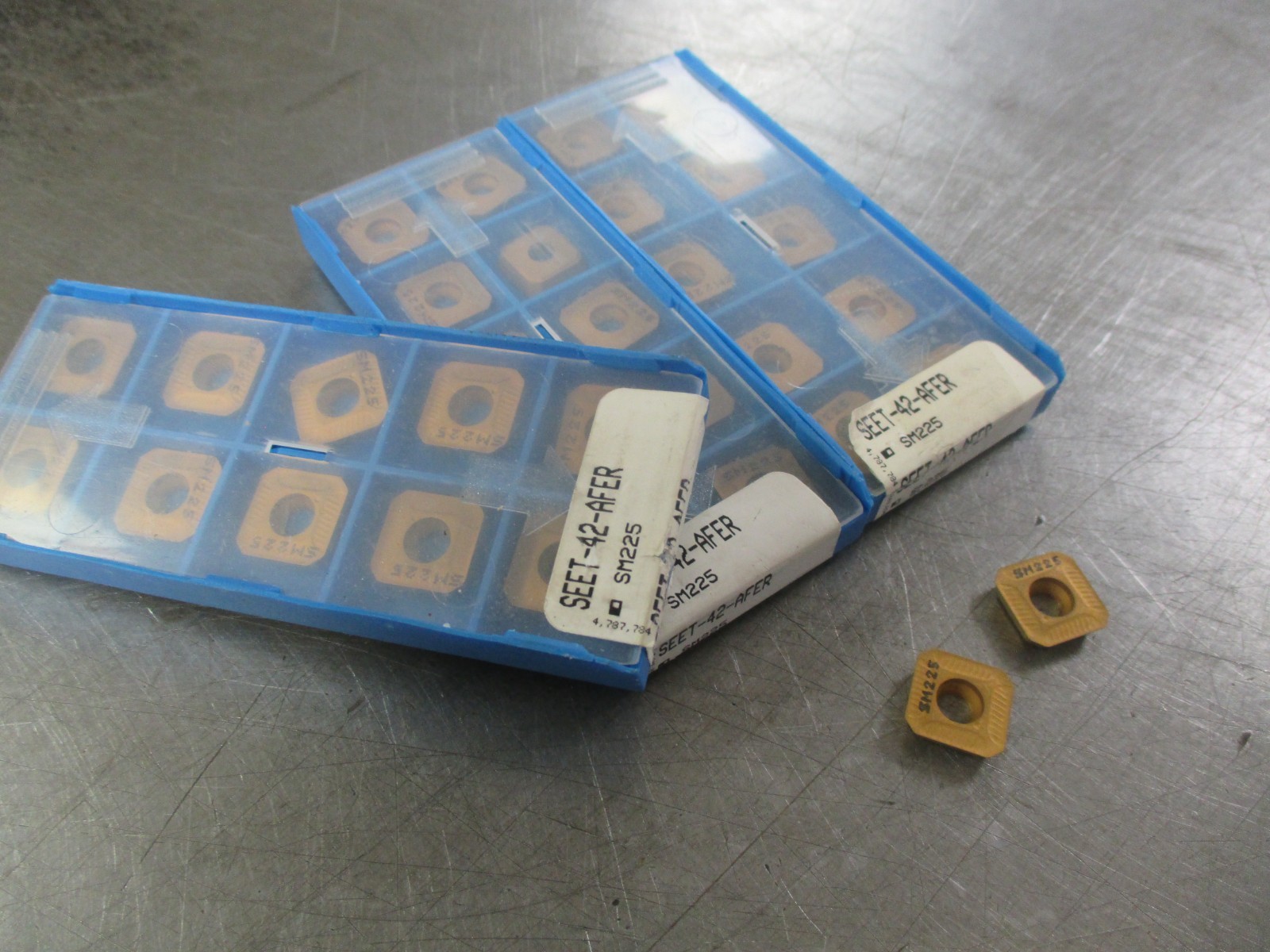NEW Valenite SEET-42-AFER General Purpose SM255 Steel Grade Carbide Inserts