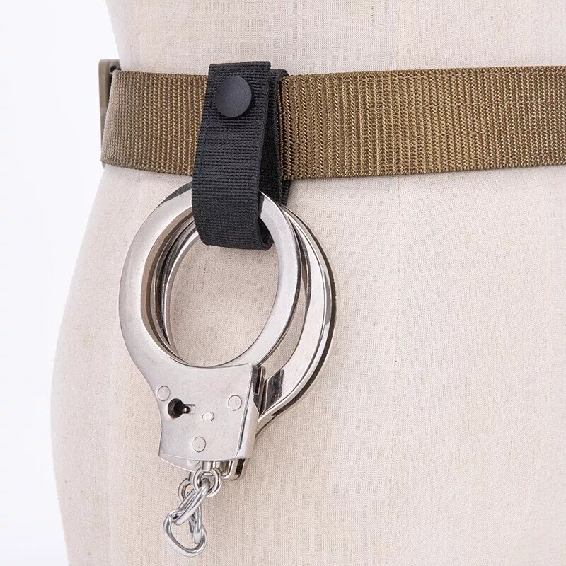 2.25″ Duty Belt Nylon Handcuff Strap Security Quick Hook Handcuffs Holder Strap