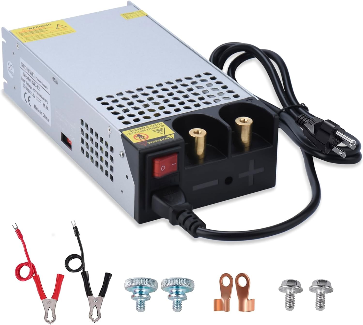 DC 12V 1000W Power Supply 110V AC to Converter 83.4A Switch…