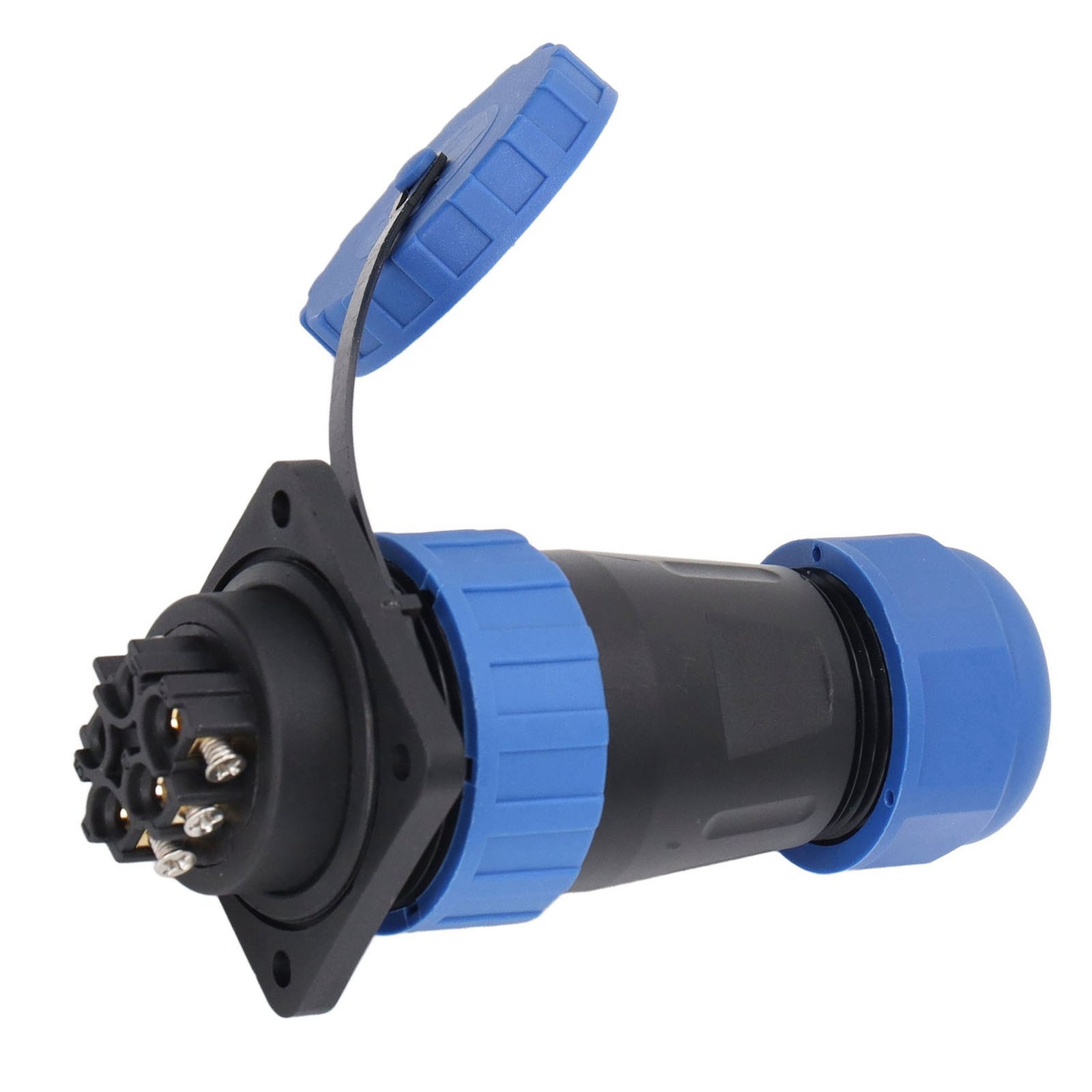 Waterproof Plug Socket Connector 380V 45A IP68 Waterproof Weld Free Aviation