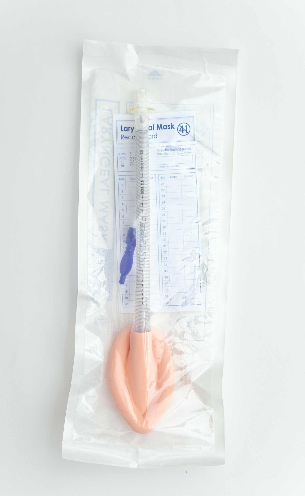Laryngeal Mask Airway, Flexible Reusable, Adult Set Size 3,4,5. One Of Each.