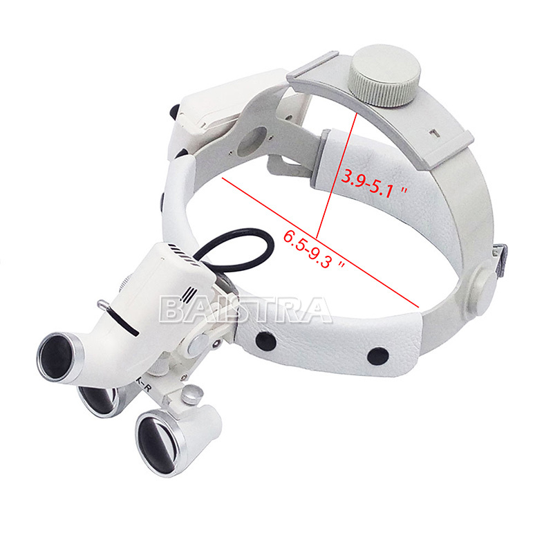 3.5X Medical Surgical Dental Binocular Loupes Headband Magnifier LED Headlight