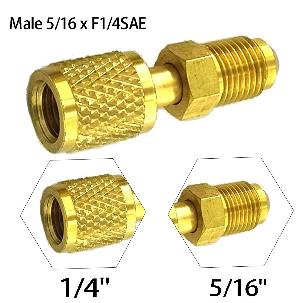 Home Garden Adapter Male 5/16 for X F1/4 for sae For Air Conditioning Systems