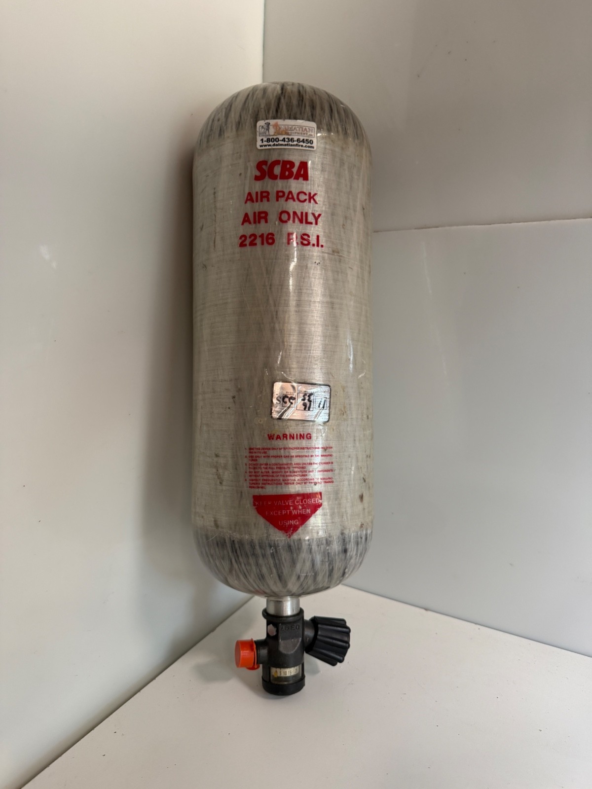 Worthington Ind TC-3CCM-152 Firefighter SCBA Cylinder Air Tank W SCOTT Valve
