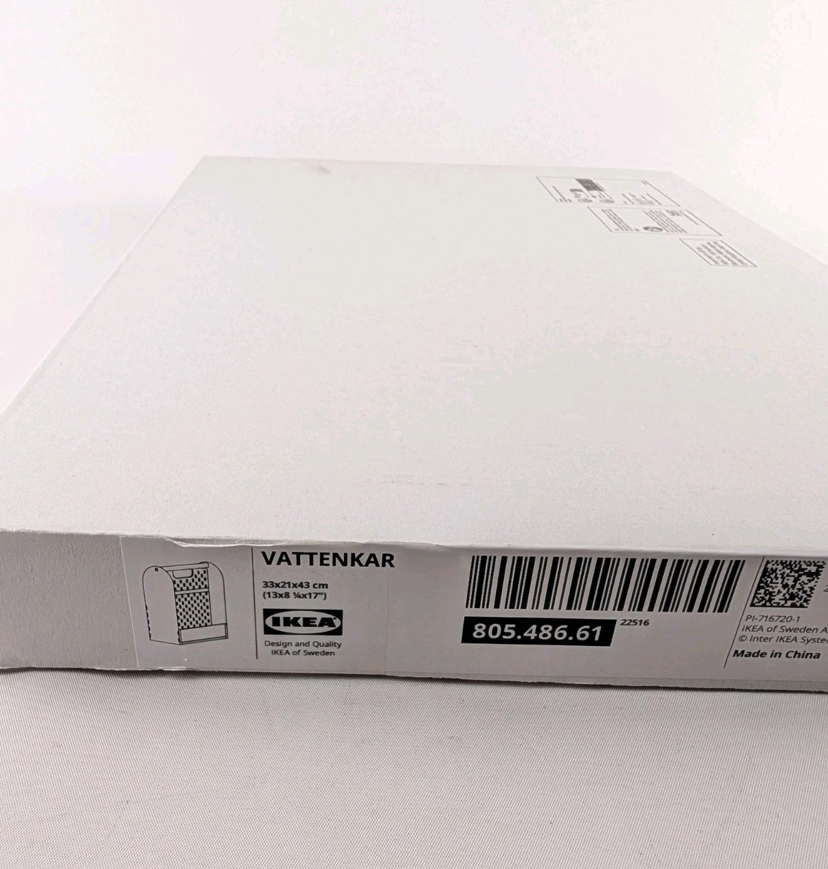 IKEA VATTENKAR Desk Organizer White 13” x 8 ¼” x 17″ New 805.486.61