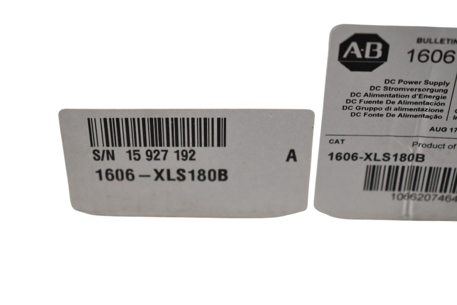 NEW Allen Bradley 1606-XLS180B Power Supply, Bulletin 1606 XLS Performance, 100