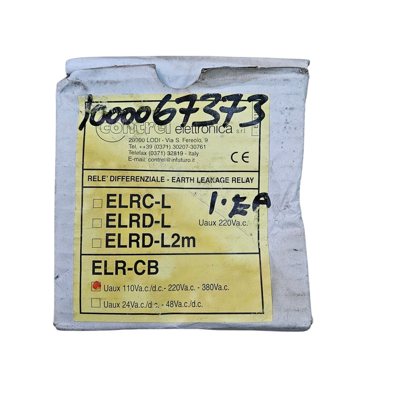 Contrel ELRC-B Earth Leakage Relay NEW