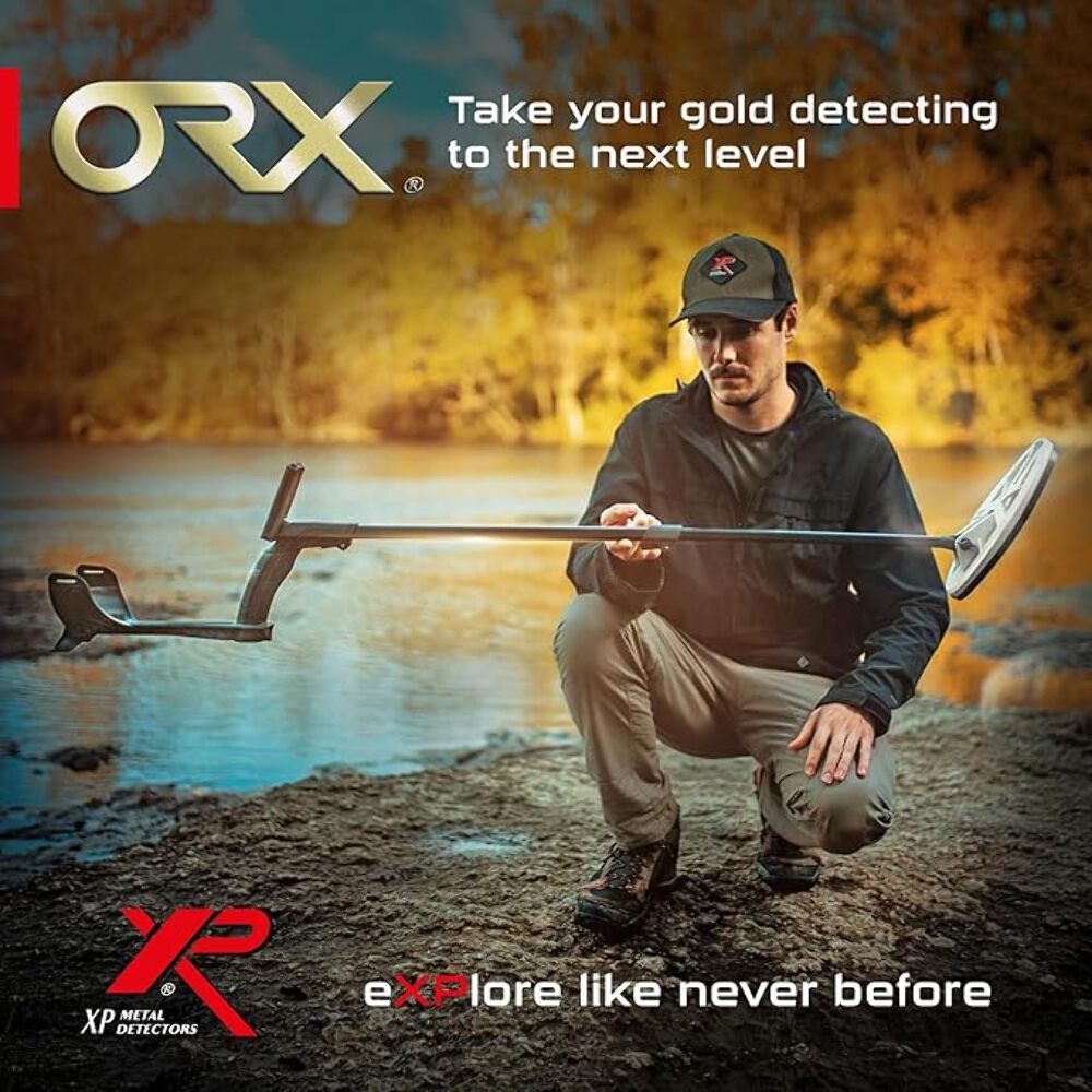 XP ORX RC Gold Prospecting Metal Detector With 9.5×5 Inch Elliptical HF Coil and