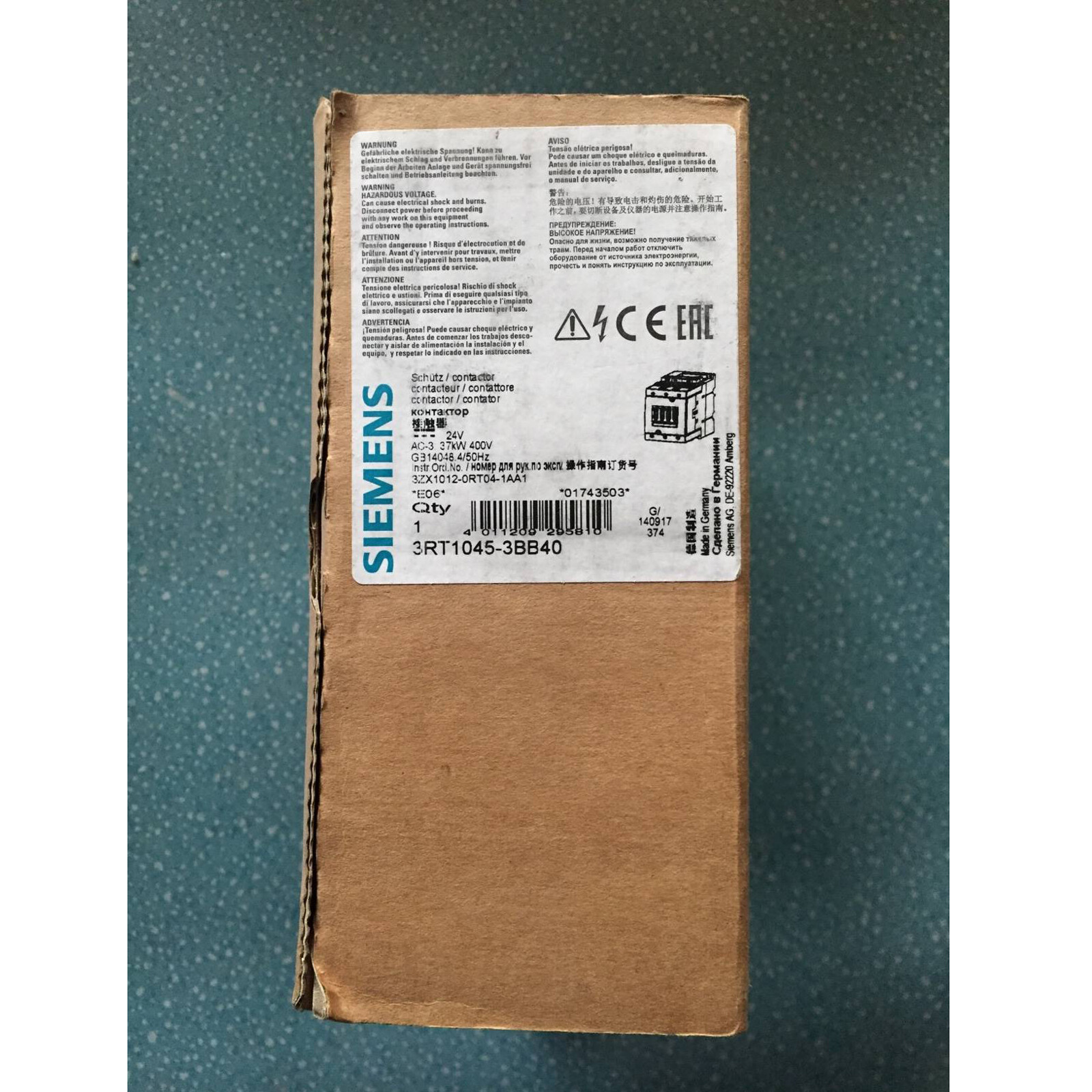1PC NEW IN BOX Siemens DC Contactor 3RT1045-3BB40 3RT1045-3BB40 FAST SHIP#XR
