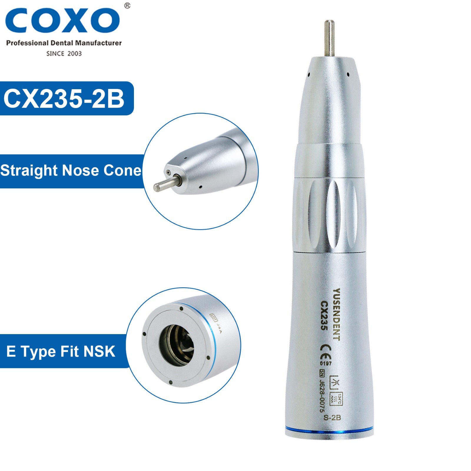 COXO Dental CX235 LED/Fiber/Surgical/Contra Angle Low Speed Handpiece NSK/KaVo