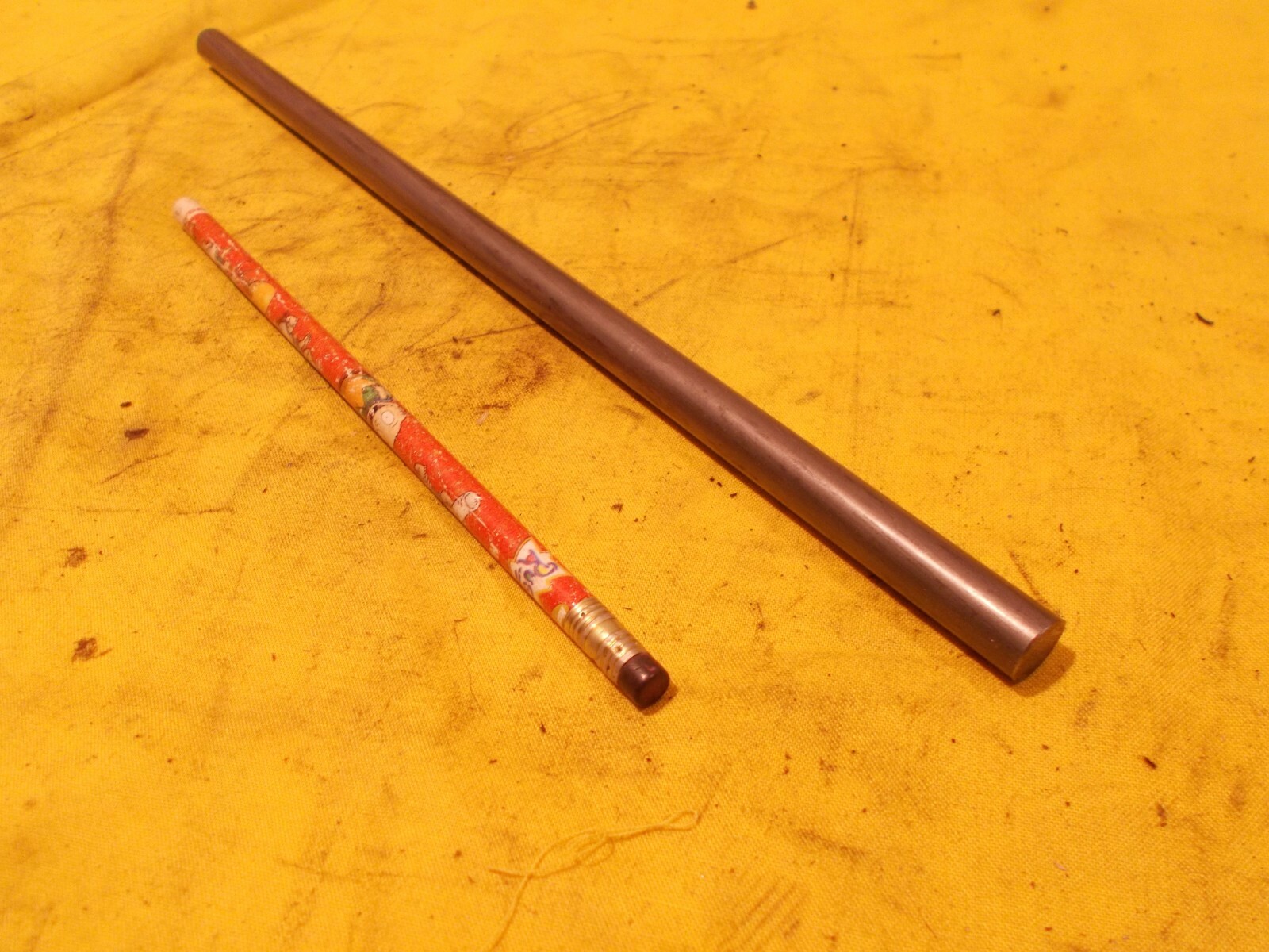 7/16″ dia 12L14 STEEL ROD tool die machine shop round bar stock 7/16″ OD x 12″