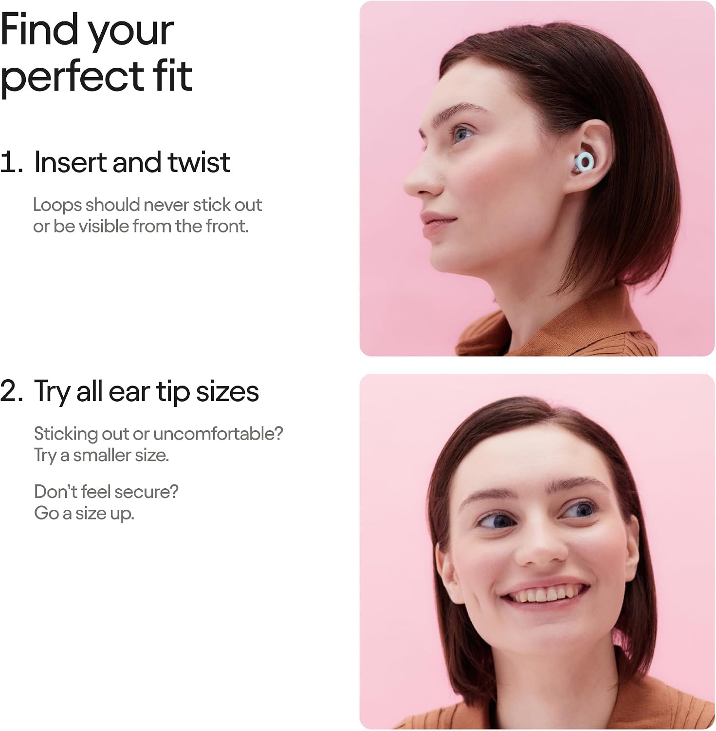 Quiet 2 Ear Plugs – Ultra-Comfy Reusable Noise-Reducing Earplugs for Sleep, Deep