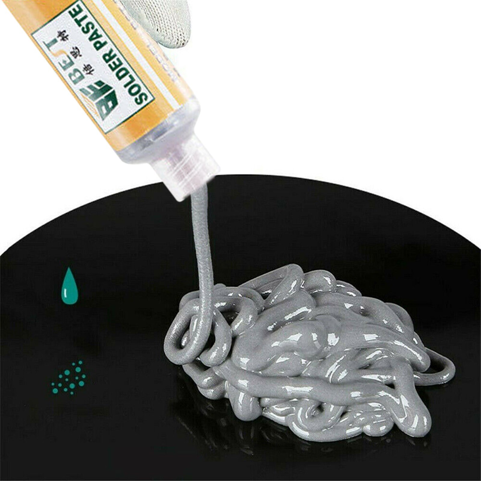 30g BGA Tin Solder Paste Sn63/Pb37 Syringe Liquid Flux Welding Soldering Tool