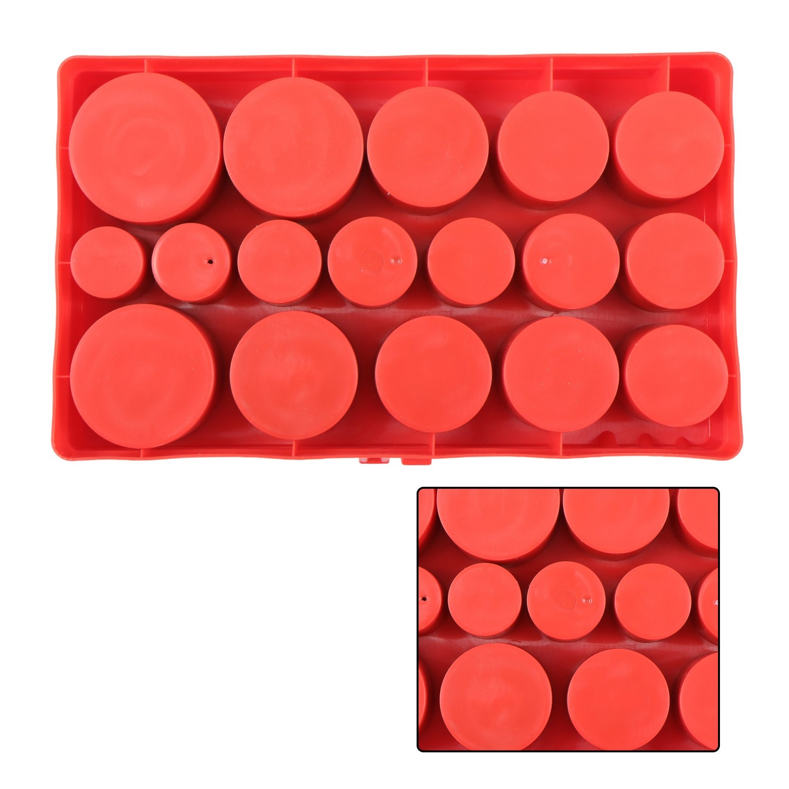 419 PCS Black O Ring Assortment Set Metric Oil Proof Kit 32 Size O-Ring Case