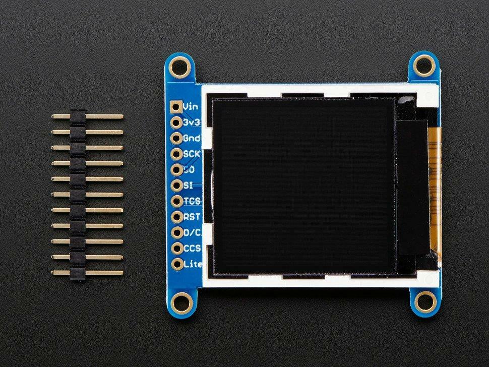 Adafruit 1.44″ Color TFT LCD Display with MicroSD Card breakout – ST7735R