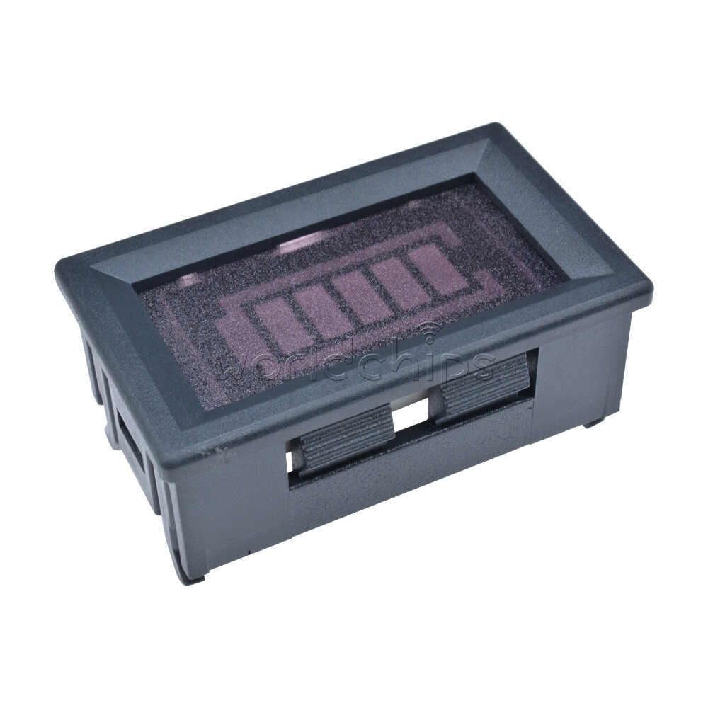 12V Li-on Lead-acid Battery Capacity Level Indicator Low Battery Flash Alarm New