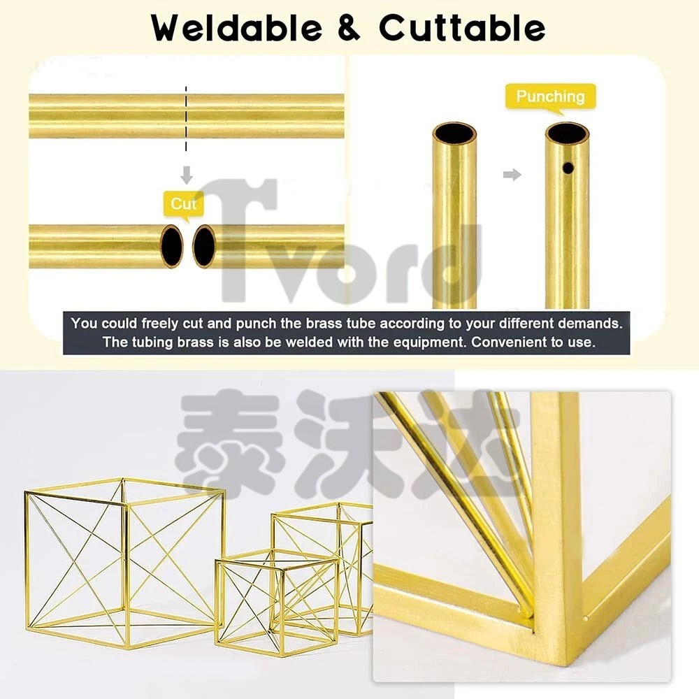 Brass Tube Round 2mm 3mm 4mm 5mm 6mm 7mm 8mm 10mm 12mm 14mm 15mm O.D. x 200mm