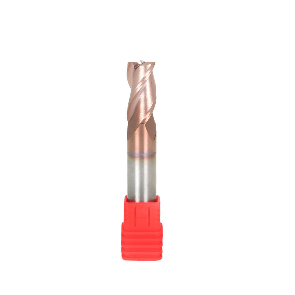 1/2″ 3 Flute 37° Helix Carbide End Mill For Aluminum – Square End – ZRN Coated