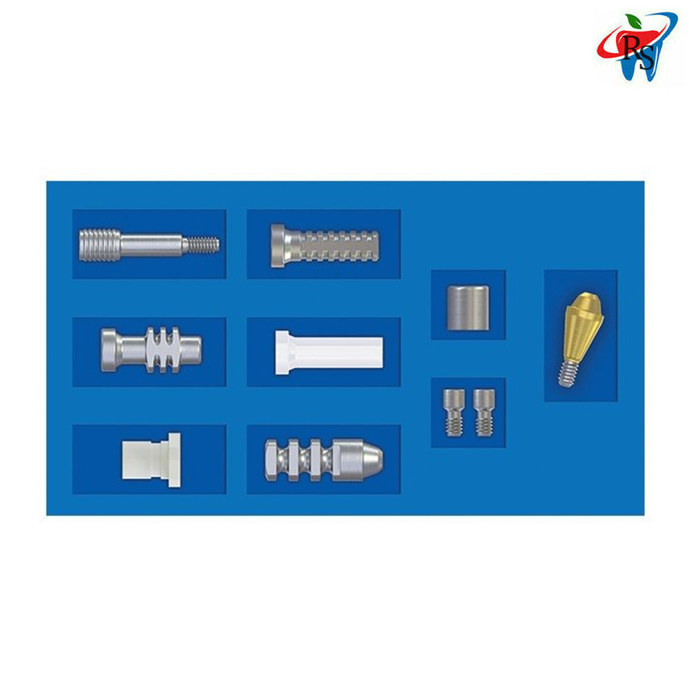 1x Kit Prosthetic Straight Multi Unit 1.6 NP Conical Connection 2.25 Titanium
