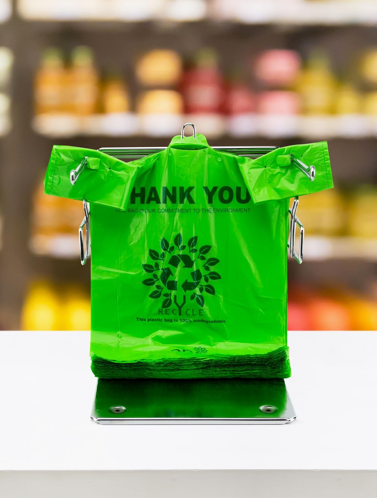 [200 per box],Recyclable Compostable Reusable Biodegradable Plastic T-Shirt Bags