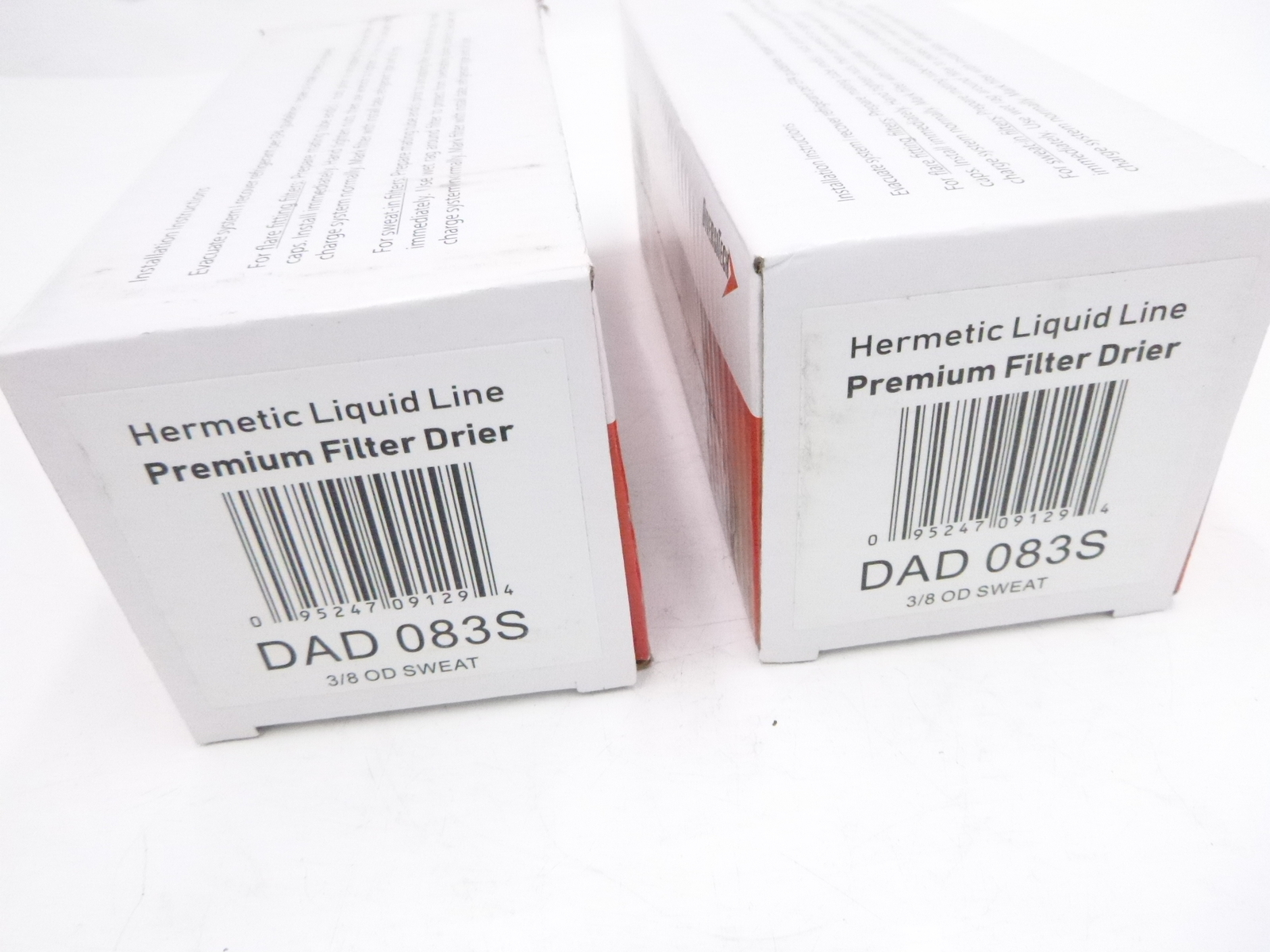 2 Pack DiversiTech DAD083S Liquid Line Filter Drier 8 cu in 3/8″ ODF Solder