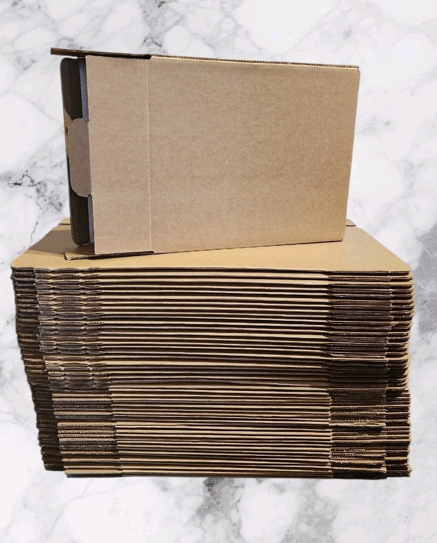 《NEW》50 ct. 12″x10″x 3″ Heavy Duty Brown Corrugated Security Mailer Shipping Box