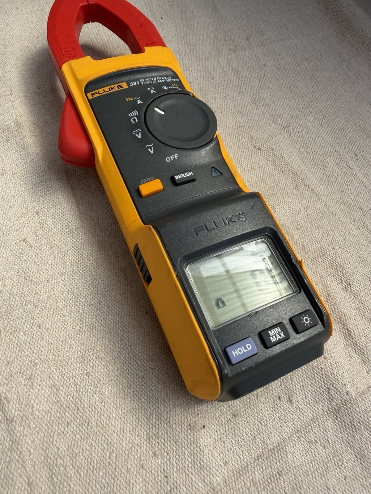 Fluke 381 Remote Display True RMS Clamp Meter Auto-Ranging Backlight 1000V 1000A