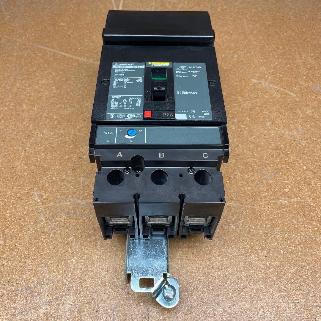 Square D JDA36175 PowerPact I-Line 175A – 600V – JD 250 Circuit Breaker