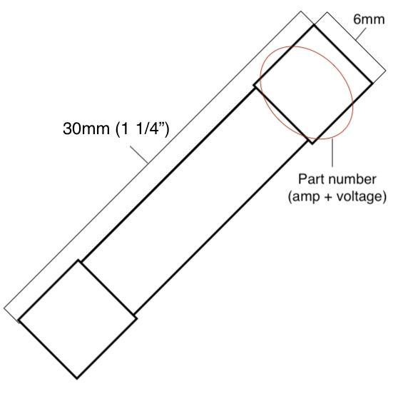 Pack of 5, ABC 5A 125v/250v Fast Blow Ceramic Fuse, 6x30mm, F5A 5 amp (1/4 inch