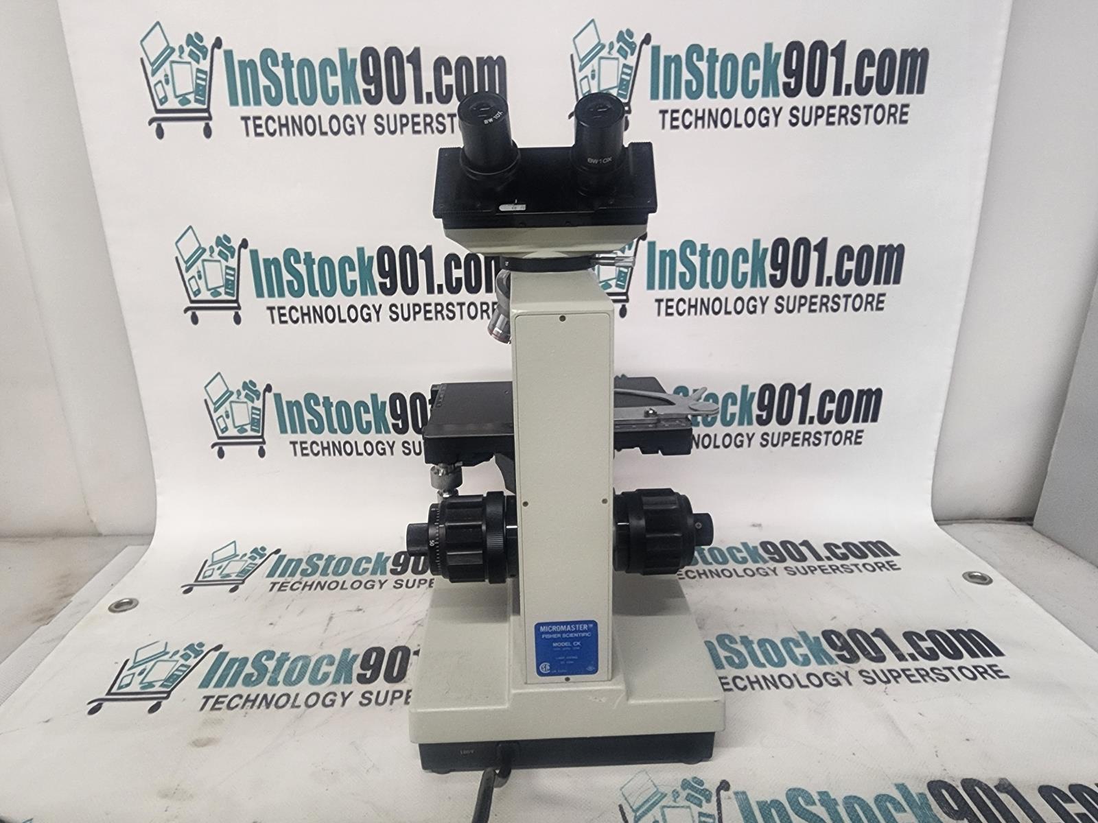 Micromaster Microscope Model CK – 4x 10x 40x 100x Objectives