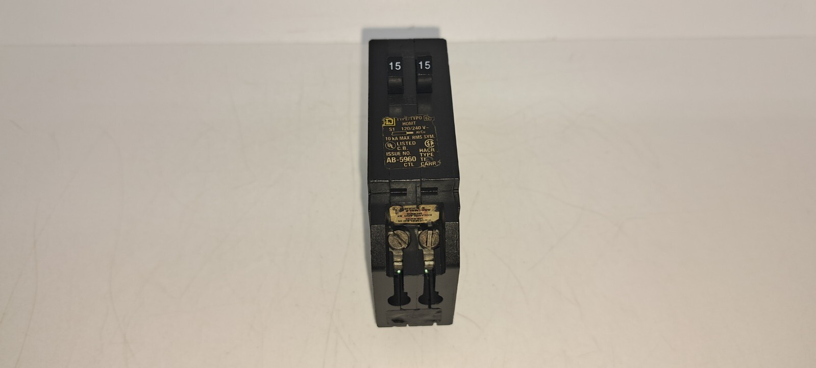 Square D HOMT1515 Homeline 2-15 Amp Single Pole Tandem Circuit Breaker