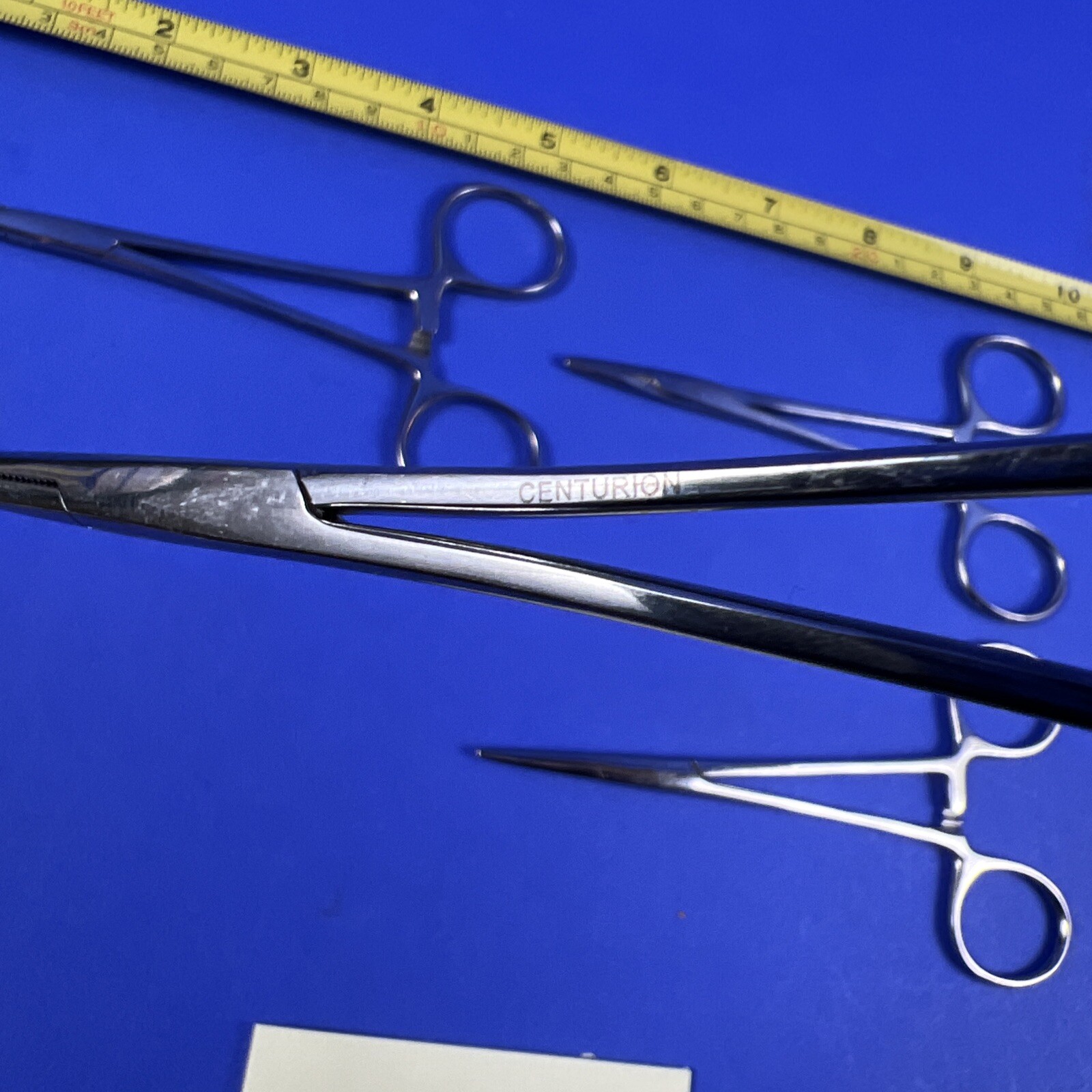 Centurion Forceps Stainless Steel Curved and Straight lot of 4
