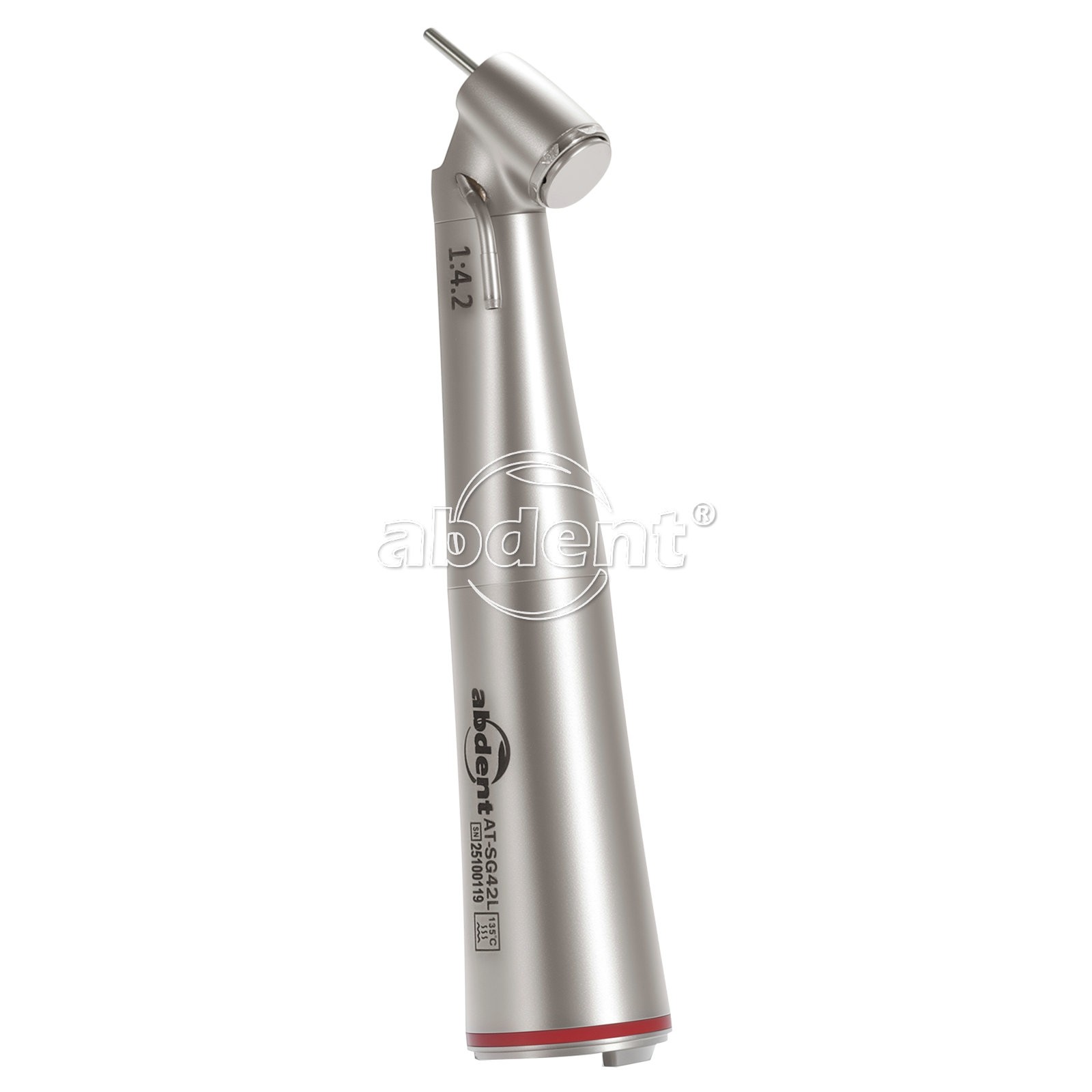 AbDent 1:4.2 45° LED Fiber Optic Contra Angle Handpiece External Water Spray