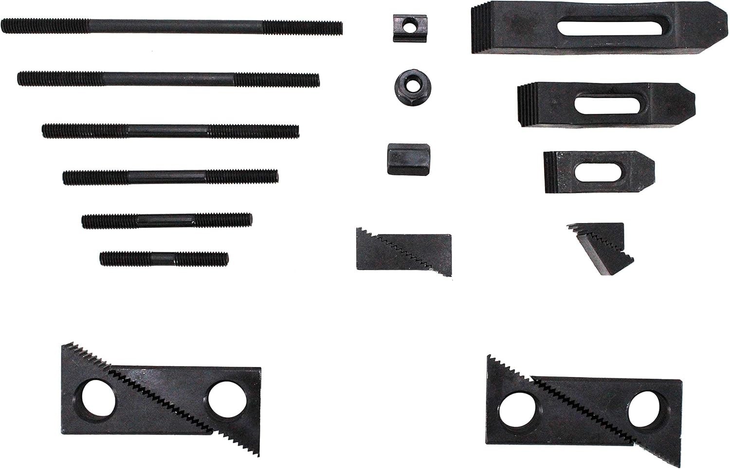 58PC Hold Down Clamp Clamping Set Kit Bridgeport Mill (7/16″ Slot 3/8″ Stud)