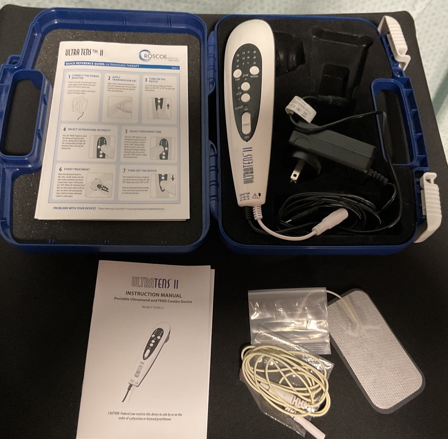 Roscoe Medical UltraTENS II R-U12 Handheld 2-Channel TENS with Ultrasound.