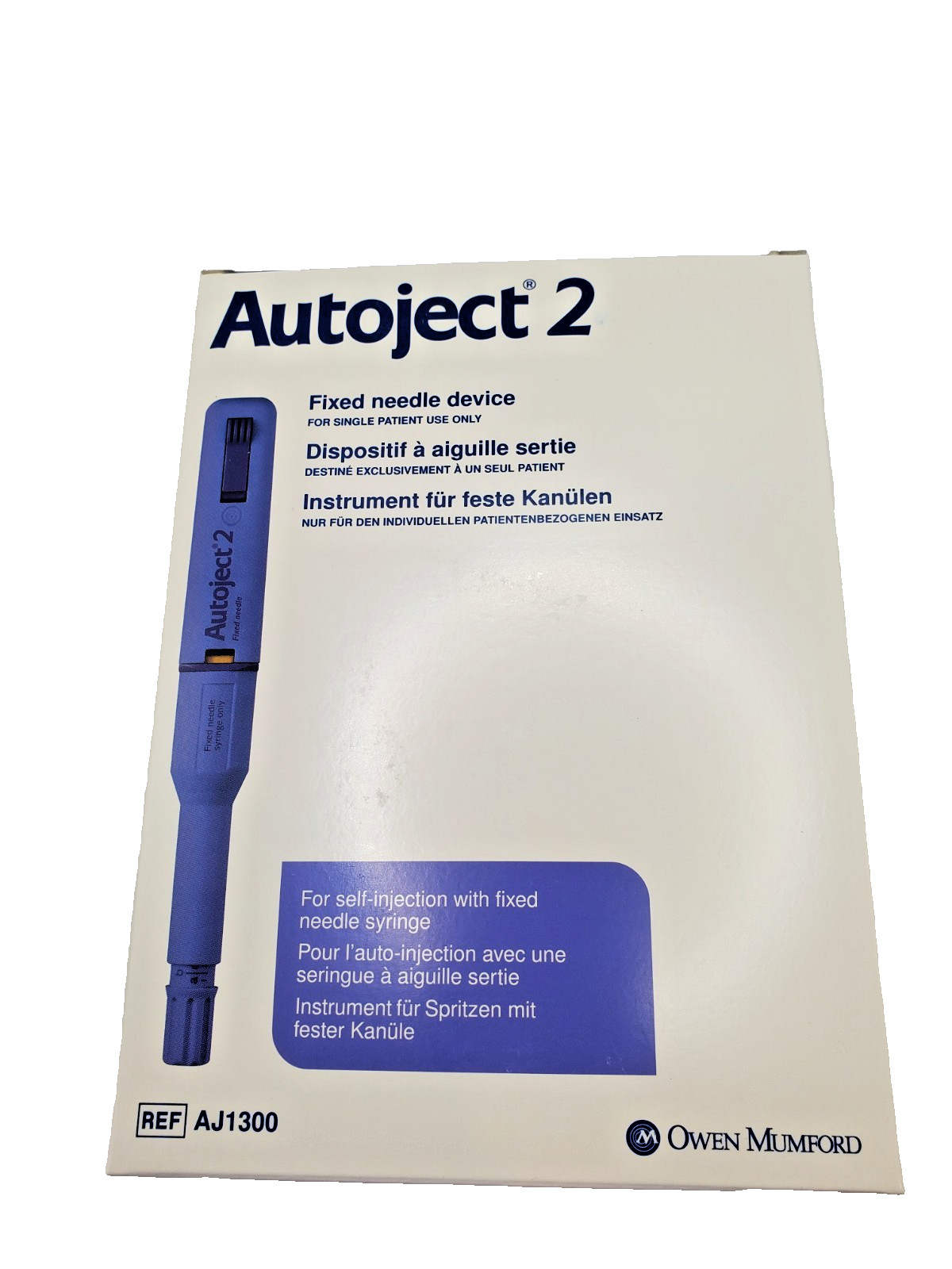 Autoject 2 Fixed Needle Device 1 Each (Pack of 1)