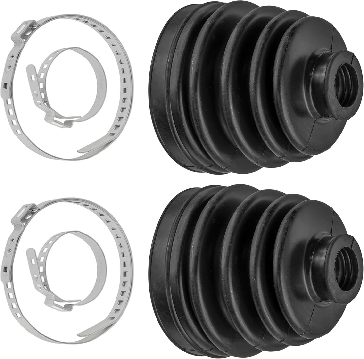 Caltric Rear Axle Inner And Outer Cv Boot Kits Compatible with Polaris Sportsman