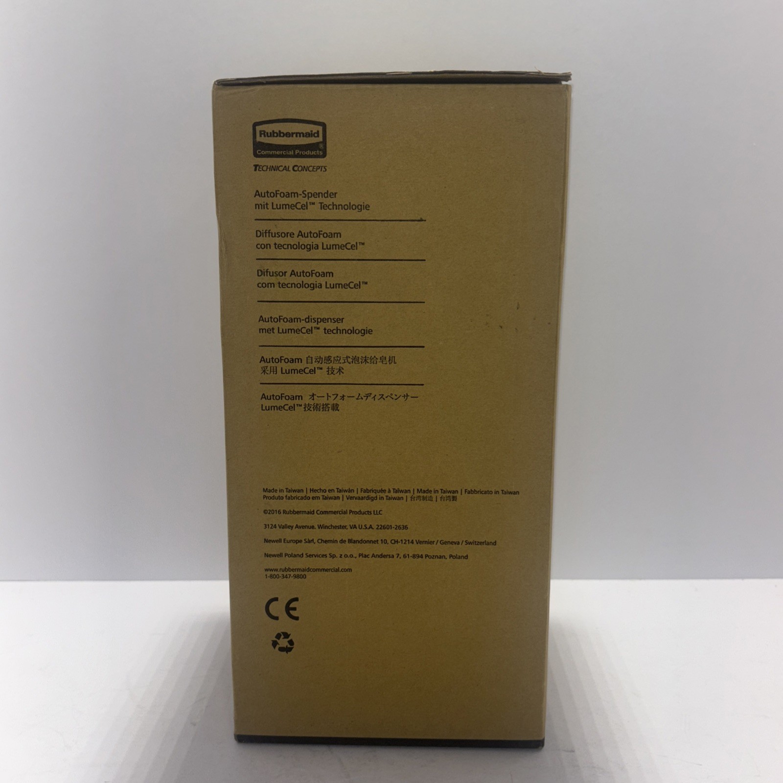 Rubbermaid Autofoam Dispenser, solar cells, brand new in box