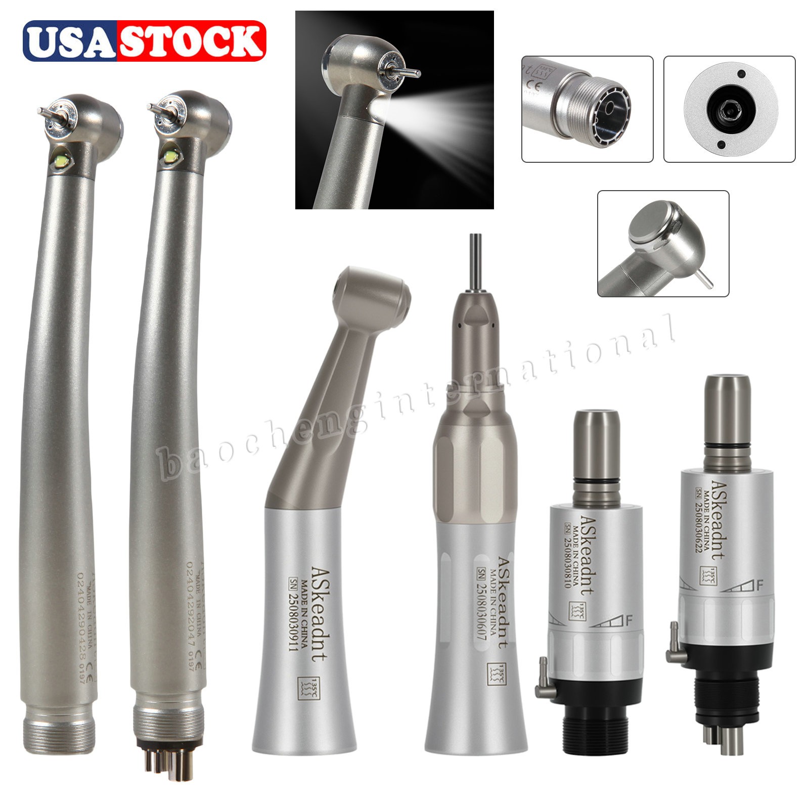 Dental LED Optic Handpiece/6H Quick Coupling/Cartridge For NSK Ti-MAX X600L