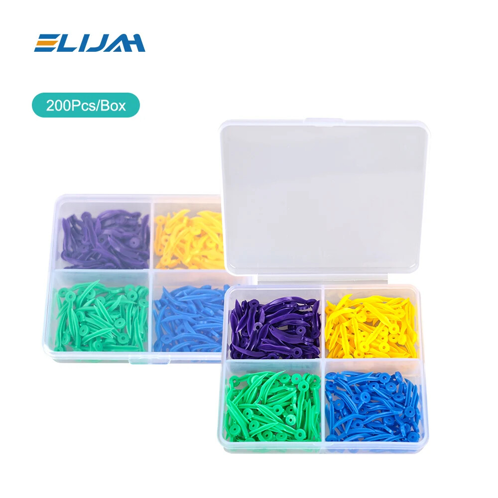 New Disposable Plastic Wave Shape Dental Wedges Teeth Wedge Tooth Gap 200Pcs/Box