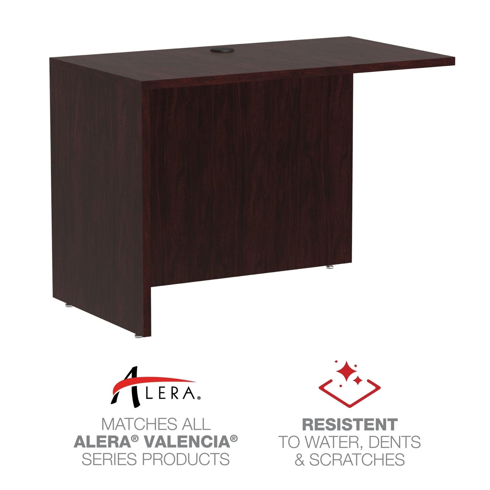 Alera Valencia Series Reversible Return/Bridge Shell 42w x 23.63d x 29.5h.