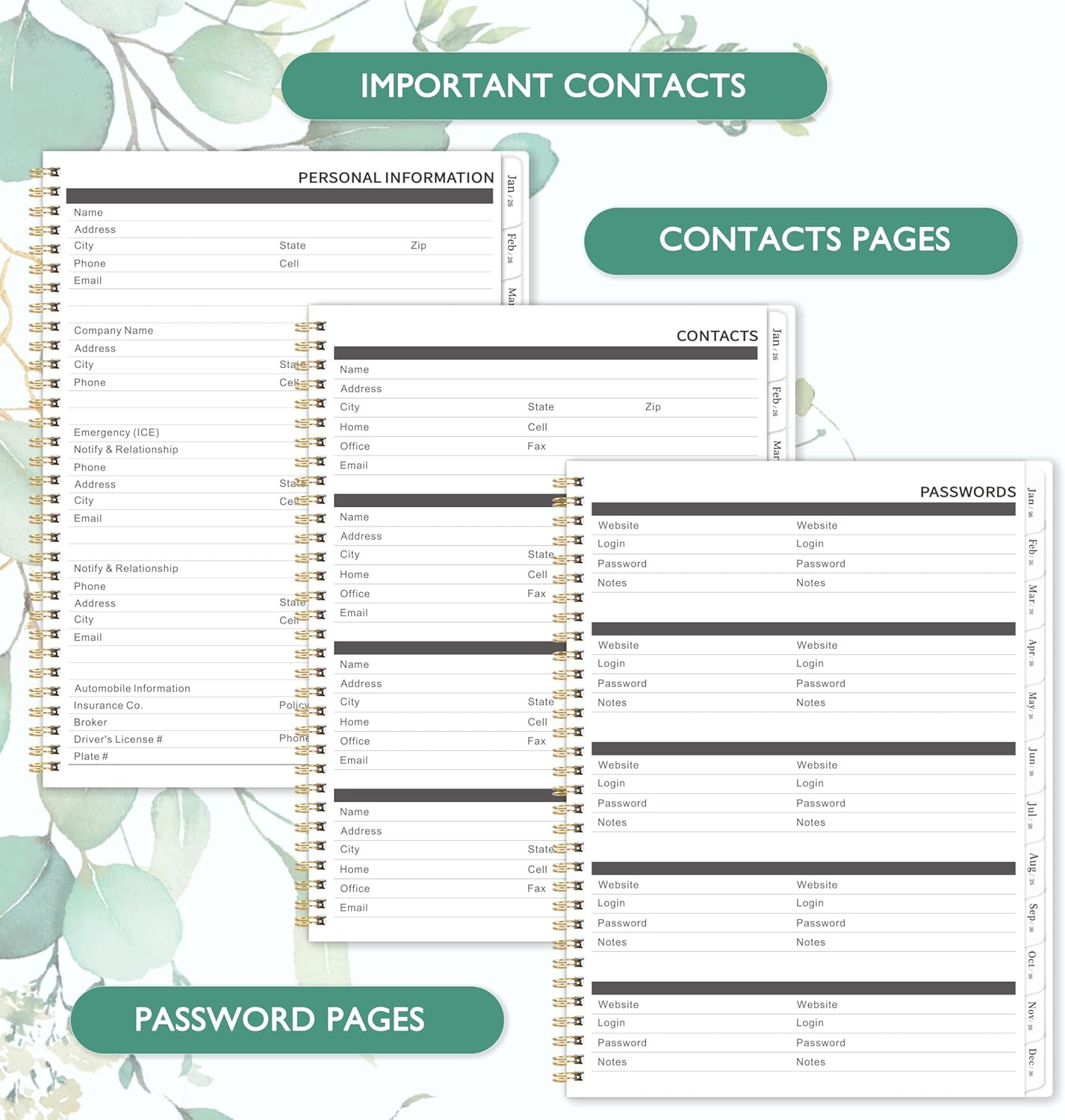 2026-2027 Monthly Planner – Monthly Planner 2026-2027 from Jan. 2026 to Dec. 202